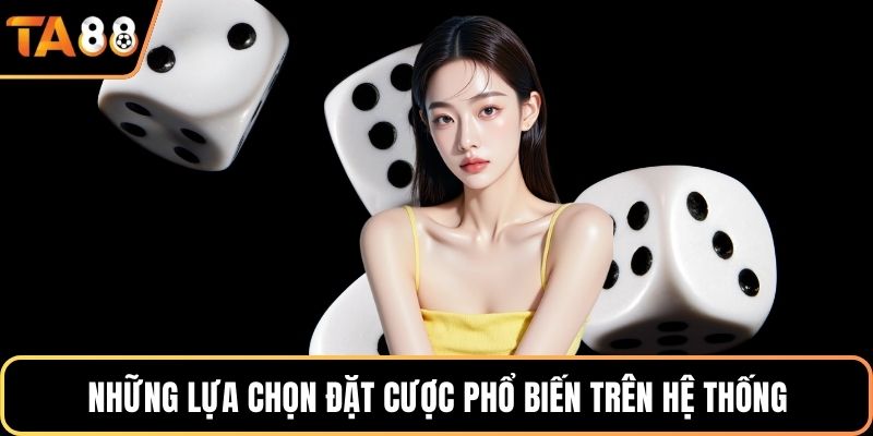Những lựa chọn đặt cược phổ biến trên hệ thống